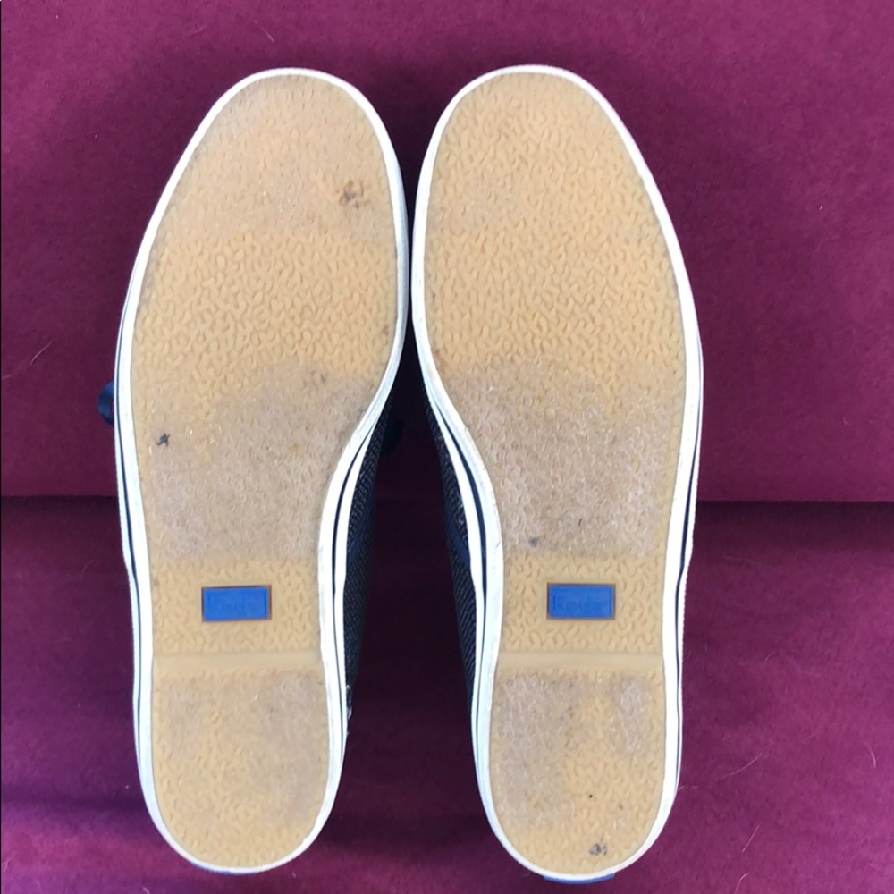 D O N A T E D Kate Spade Sneakers Navy Blue and Gold (mostly blue) size 8 EUC - Picture 5 of 5